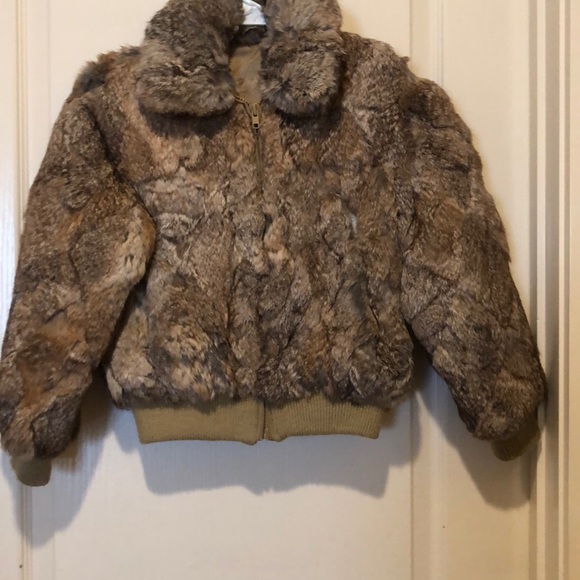 Vintage Jackets & Blazers - Vintage rabbit fur bomber jacket.